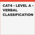 Verbal Classification exercises for CAT4 Level A
