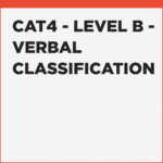 CAT4 Level B Verbal Classification exercises