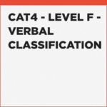 CAT4 Level F Verbal Classification exercises