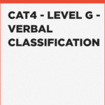 Verbal Classification past questions for CAT Level G