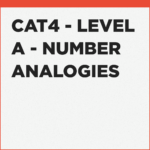 Number Analogies exercises for CAT4 Level A