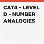 Number Analogies exercises for CAT4 Level D