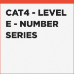 Number Series CAT4 past questions, Level E