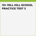 Mill Hill School 13+ exercises for the new online exam