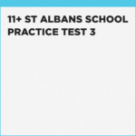 what comes up in the new St Albans School 11+ online test