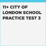 City of London School 11+ exam for year 7 entry