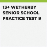 what's assessed in the Wetherby Senior School 13+ Exam