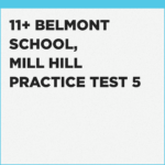Belmont School (Mill Hill) online 11+ exam format