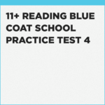 Reading Blue Coat School 11+ online preparation test